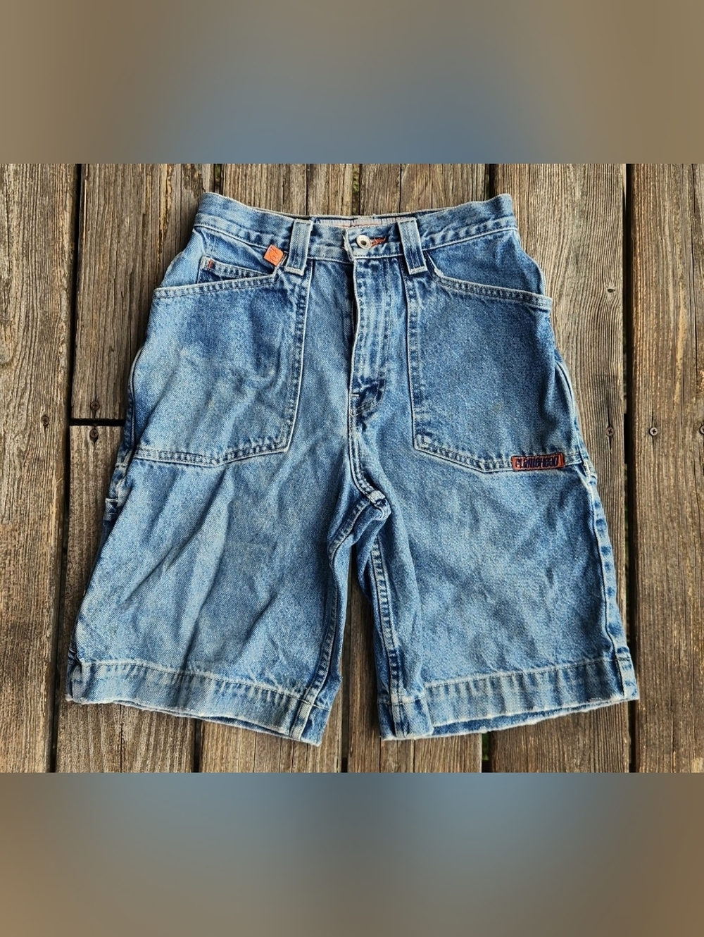 Vintage Y2K JNCO Flamehead Jean Shorts